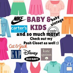NB-Big Kids Thrifted Baby & Kids clothes. Wash b4 use. No cancels.